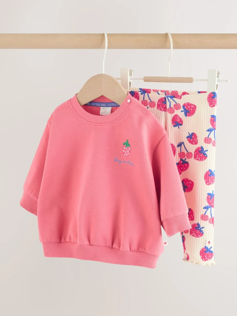 fraise Rouge - Ensemble 2 Pieces pour Sweat-shirt et Leggings BÉBÉ (0mois-2ans)