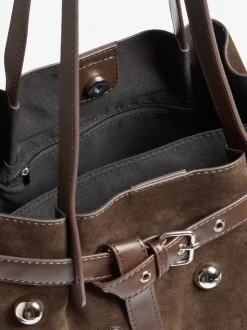 Friends Like These sac cabas clouté en Faux daim