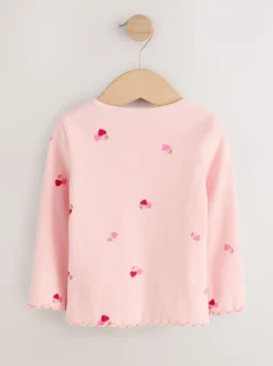 fruit - Lot de 5 hauts à manches longues en côte (3mois -7ans)