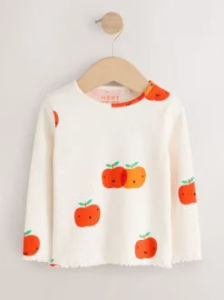 fruit - Lot de 5 hauts à manches longues en côte (3mois -7ans)