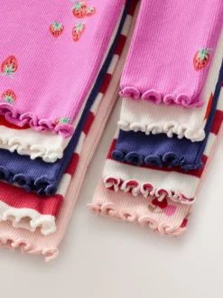 fruit - Lot de 5 hauts à manches longues en côte (3mois -7ans)