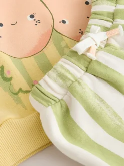 Fruit vert - Ensemble haut et short (3mois-7ans)