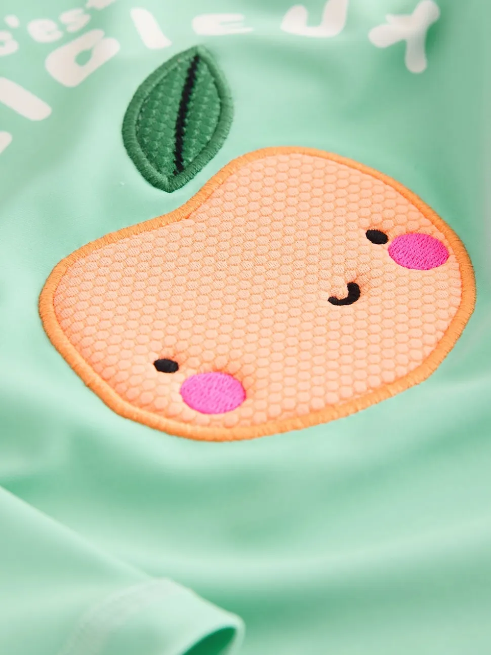 Fruit vichy vert menthe - Ensemble de bain Sunsafe à manches longues (3mois7ans)