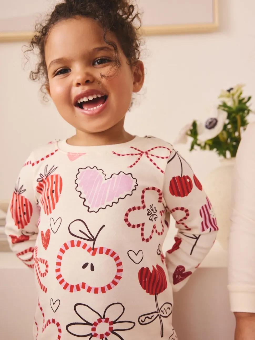 Galentines rose/rouge - Lot de 3 pyjamas Snuggle (9mois-12ans)
