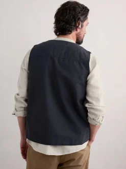 Gilet Seasalt Cornwall Metern en coton homme coupe standard