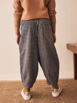 Gingham Brun - Pantalon en velours côtelé à enfiler (3-16ans)