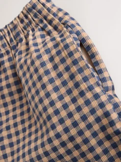 Gingham Brun - Pantalon en velours côtelé à enfiler (3-16ans)