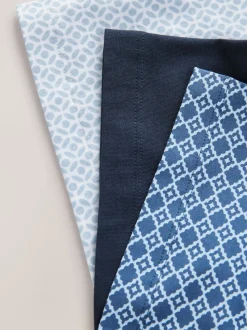 Géo bleu marine - Polo en jersey Manches courtes 3 Pack