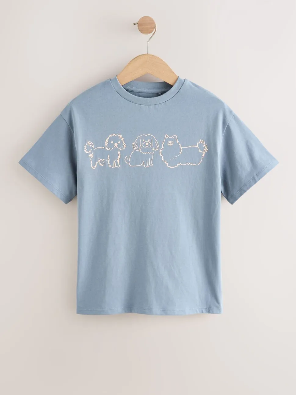 Graphique de chien - T-shirt surdimensionné 4 Pack (3-16ans)