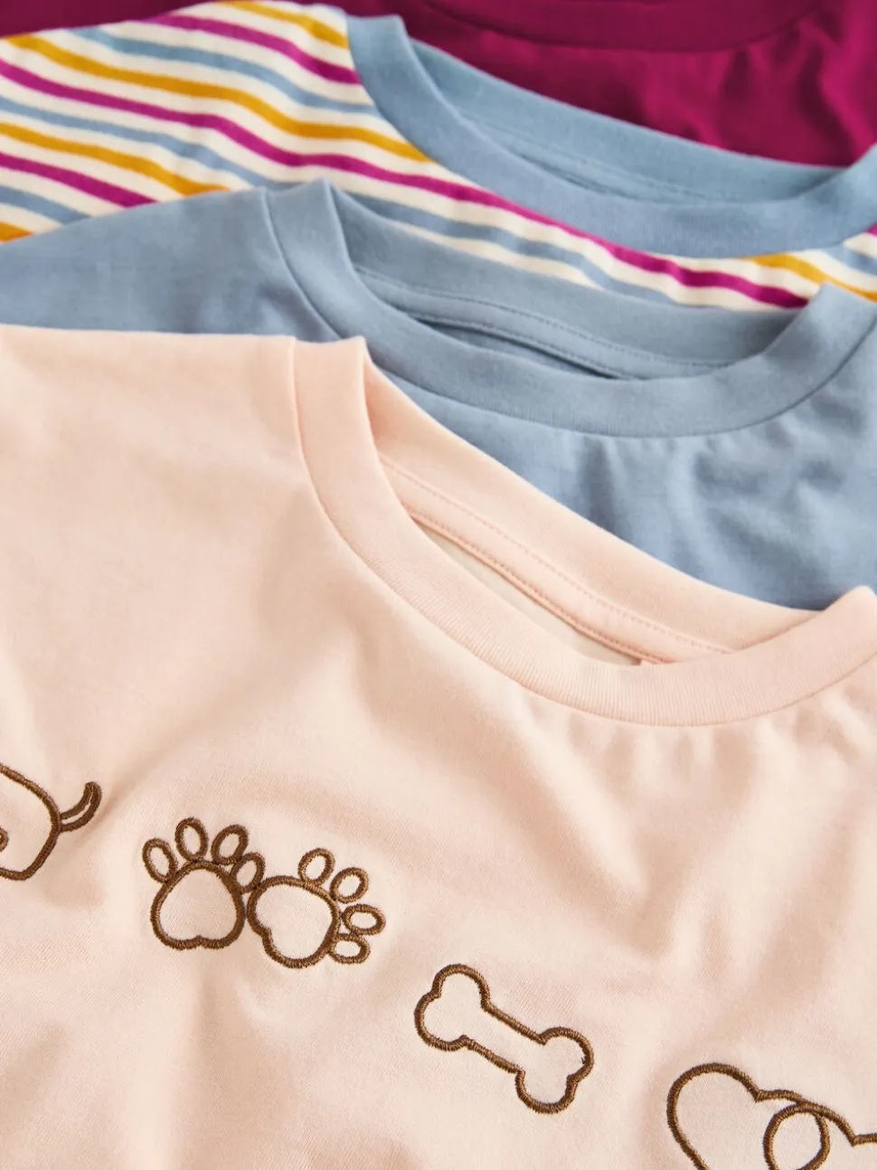 Graphique de chien - T-shirt surdimensionné 4 Pack (3-16ans)