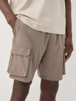 Grège neutre - Short d’entraînement Active Cargo Gym