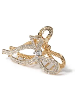 Griffe à nœud pour cheveux scintillant Aela ton Or