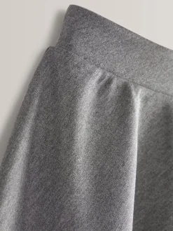 Gris - 2 Pack Pull-On Jersey Extensible School Skater Jupes (3-17yrs)