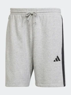 Gris - adidas Essentiel 3-Court en éponge Rayure