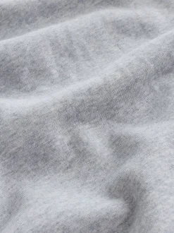 Gris - Ajustement régulier - Sweat-shirt épais à Col rond riche en coton