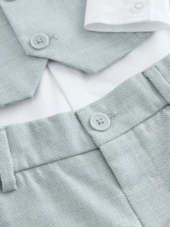 Gris - Baker by Ted Baker Ensemble Gilet Chemises et Pantalons