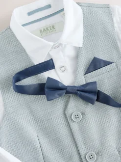 Gris - Baker by Ted Baker Ensemble Gilet Chemises et Pantalons