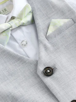 Gris - Baker by Ted Baker Ensemble Gilet Chemises et Pantalons