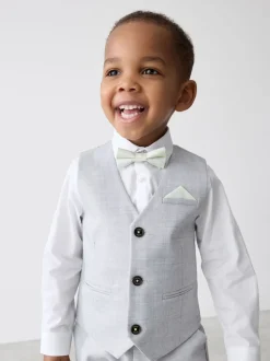 Gris - Baker by Ted Baker Ensemble Gilet Chemises et Pantalons