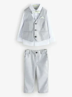 Gris - Baker by Ted Baker Ensemble Gilet Chemises et Pantalons