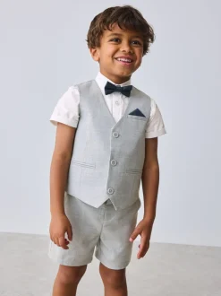 Gris - Baker by Ted Baker Ensemble chemise, gilet et short