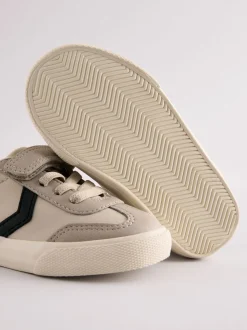 Gris - Baskets à lacets élastiques à fermeture tactile