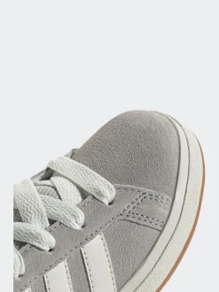Gris - Baskets adidas Grand Court 00s en daim et dentelle pour enfant