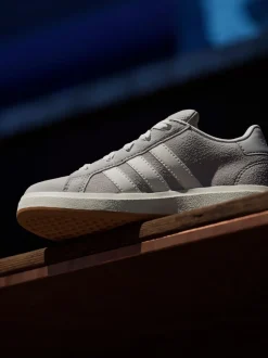 Gris - Baskets adidas Grand Court 00s en daim et dentelle pour enfant