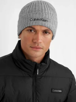 Gris - Bonnet Calvin Klein Golf Boyland en maille