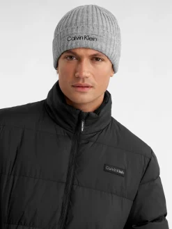 Gris - Bonnet Calvin Klein Golf Boyland en maille