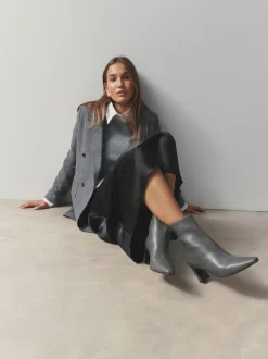 Gris - Bottines à talons Forever Comfort® avec bout ciselé