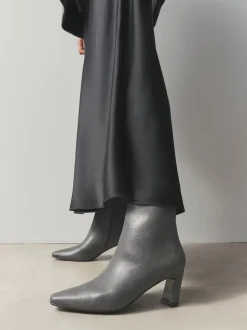 Gris - Bottines à talons Forever Comfort® avec bout ciselé