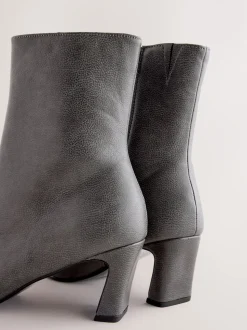 Gris - Bottines à talons Forever Comfort® avec bout ciselé