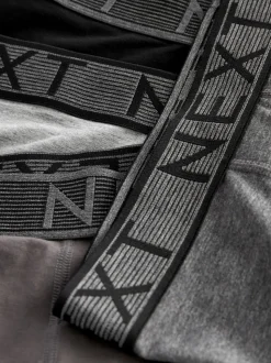 Gris - Boxers hipsters riches en coton mélangé