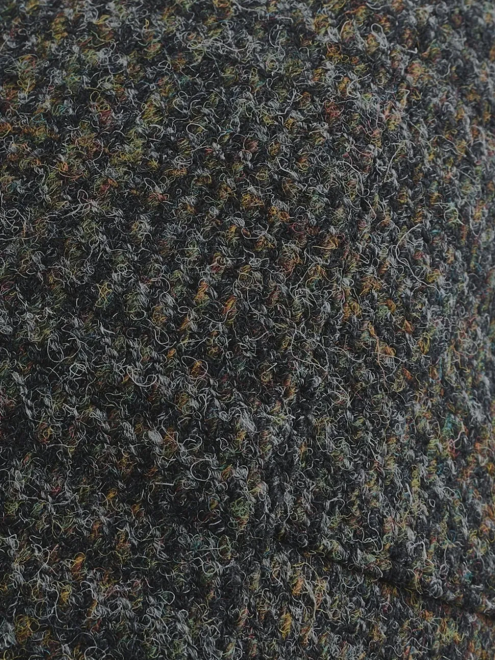 Gris - Casquette plate Harris Tweed Carreaux