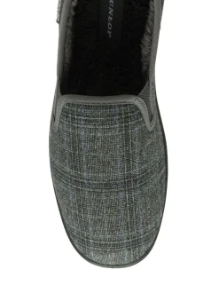 Gris - Chaussons Dunlop Homme à double gousset