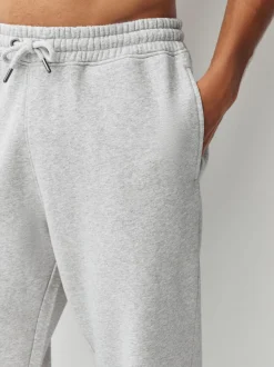 Gris - Coupe ample - Pantalon de Joggings en coupe ajustée à dos brosse