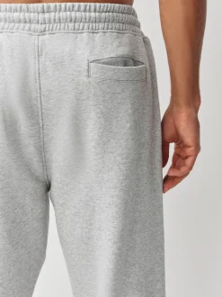 Gris - Coupe ample - Pantalon de Joggings en coupe ajustée à dos brosse