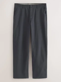 Gris - Coupe ample - Pantalon chino stretch