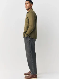 Gris - Coupe ballon - Jean stretch classique