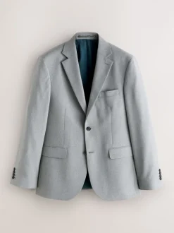 Gris - Coupe sur mesure - Veste de costume texturée