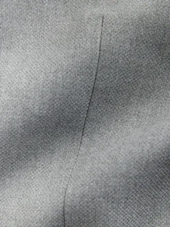 Gris - Coupe sur mesure - Veste de costume texturée