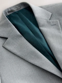 Gris - Coupe sur mesure - Veste de costume texturée