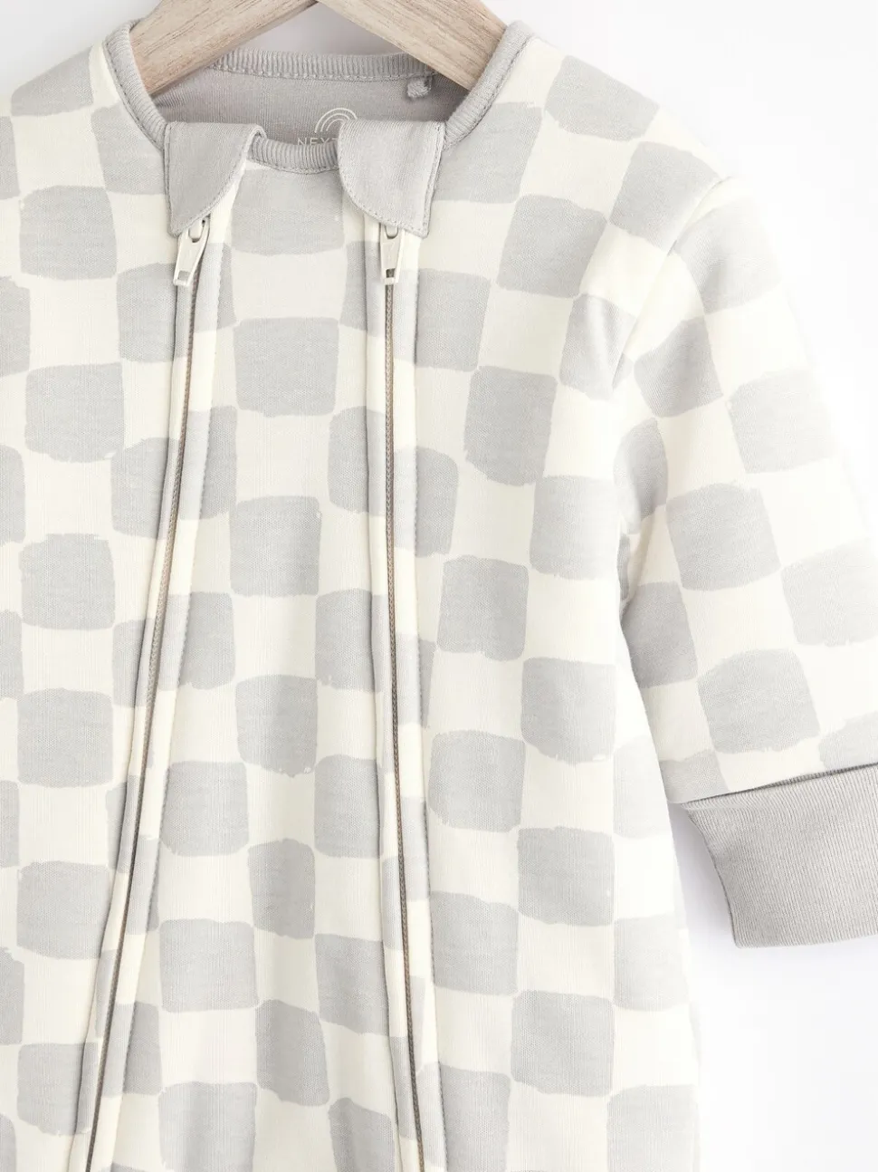 Gris à damier - 2.5 TOG Combinaison de nuit matelassée Bébé