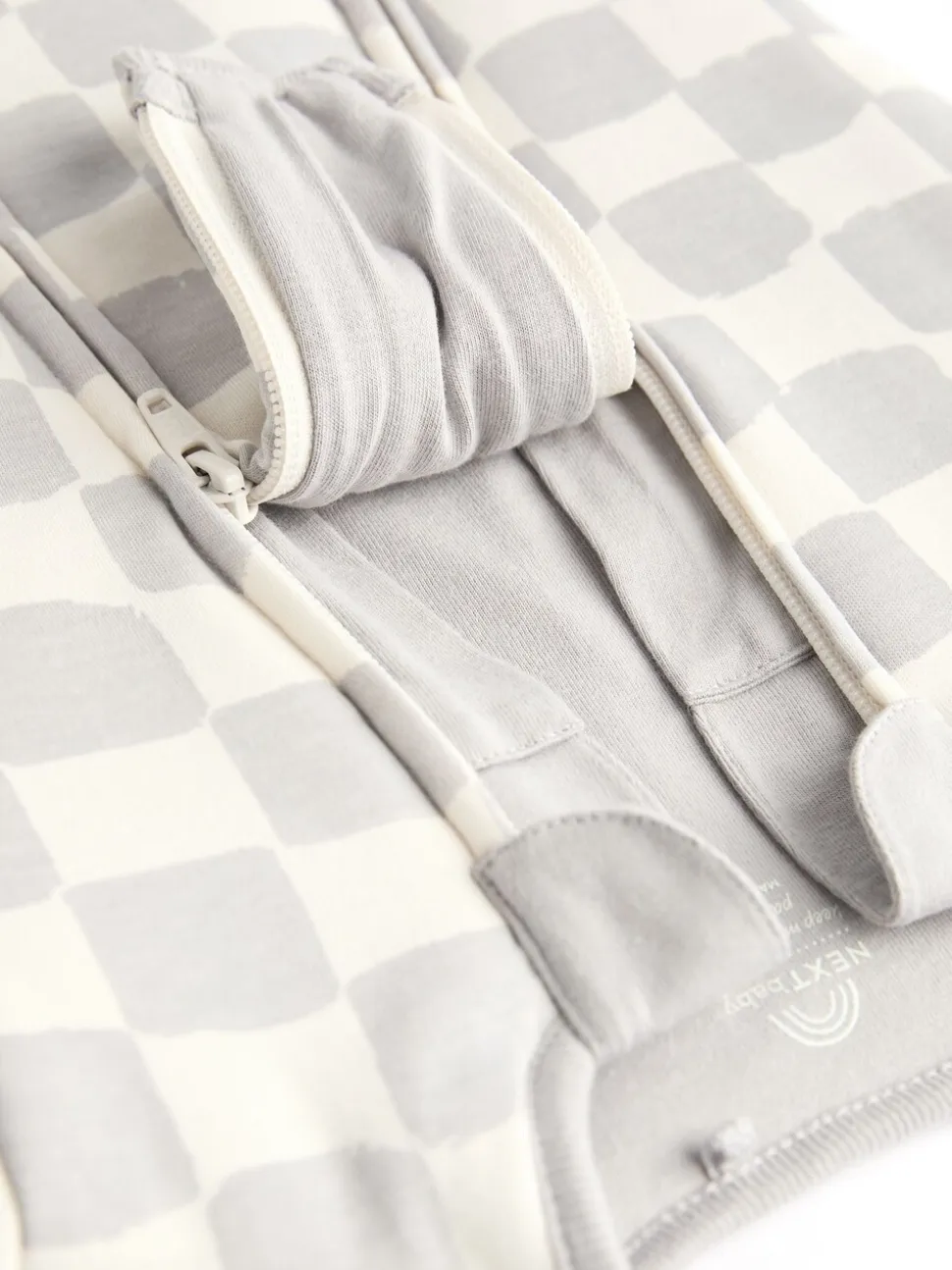 Gris à damier - 2.5 TOG Combinaison de nuit matelassée Bébé