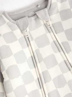 Gris à damier - 2.5 TOG Combinaison de nuit matelassée Bébé