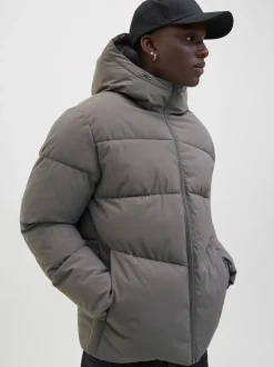 Gris - Doudoune Jack & Jones à capuche