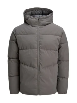 Gris - Doudoune Jack & Jones à capuche