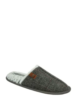 Gris - Dunlop Chaussons mules homme à bout fermé