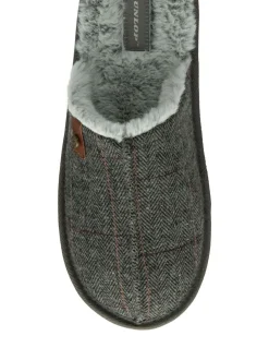 Gris - Dunlop Chaussons mules homme à bout fermé